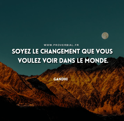 arrière-plan visio citation Gandhi