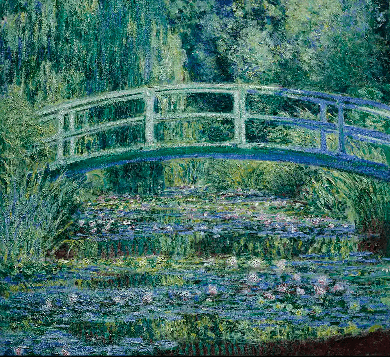 arrière-plan visio les nymphéas de Monet