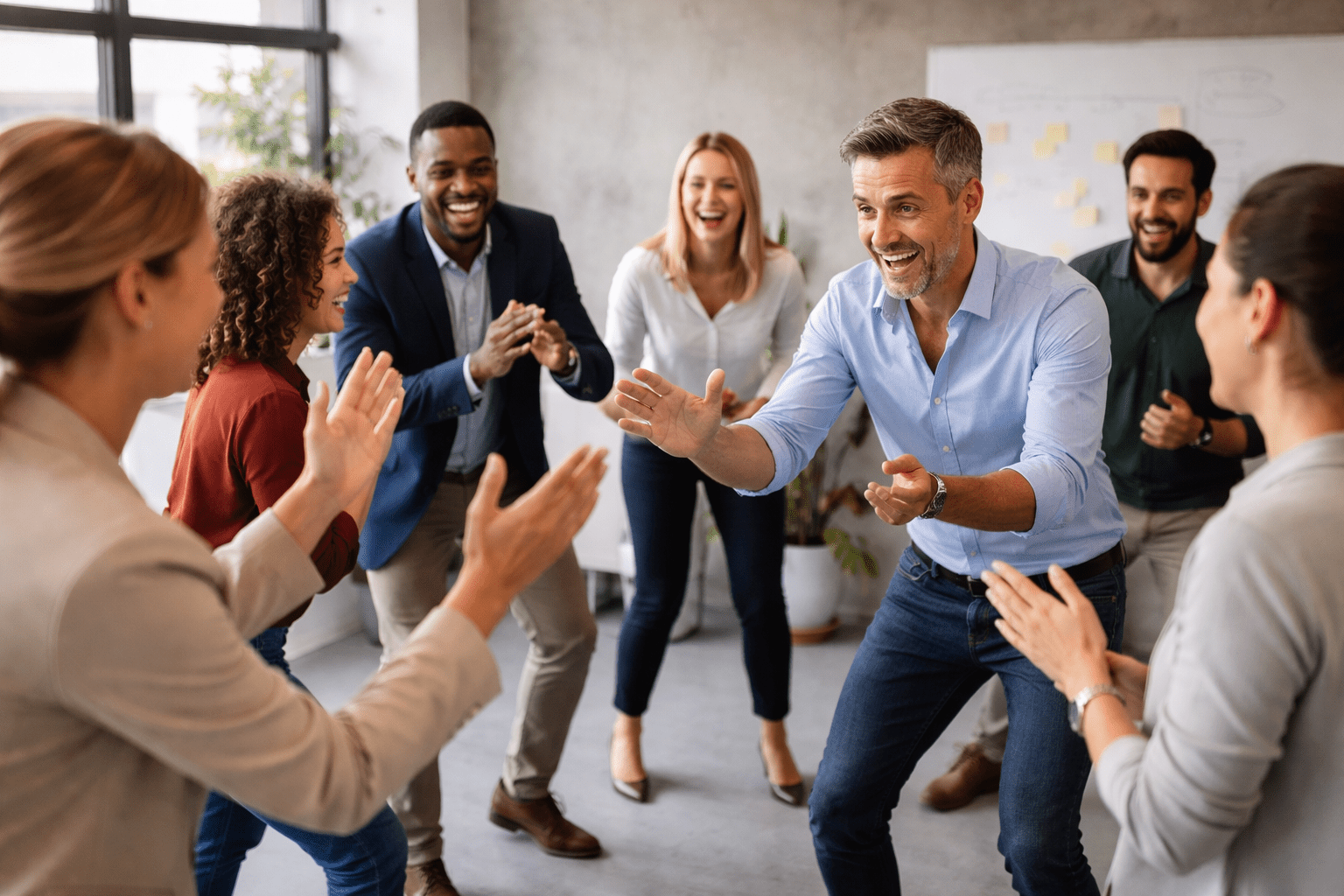 atelier improvisation théâtrale vente B2B équipe commerciale